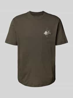 Armani Exchange T-shirt met labelstitching