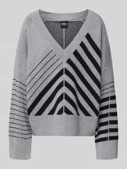 Boss Relaxed fit gebreide pullover van een mix van scheerwol en kasjmier model 'FUTALI'
