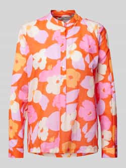 0039 italy Regular fit blouse met opstaande kraag model 'JANICE'