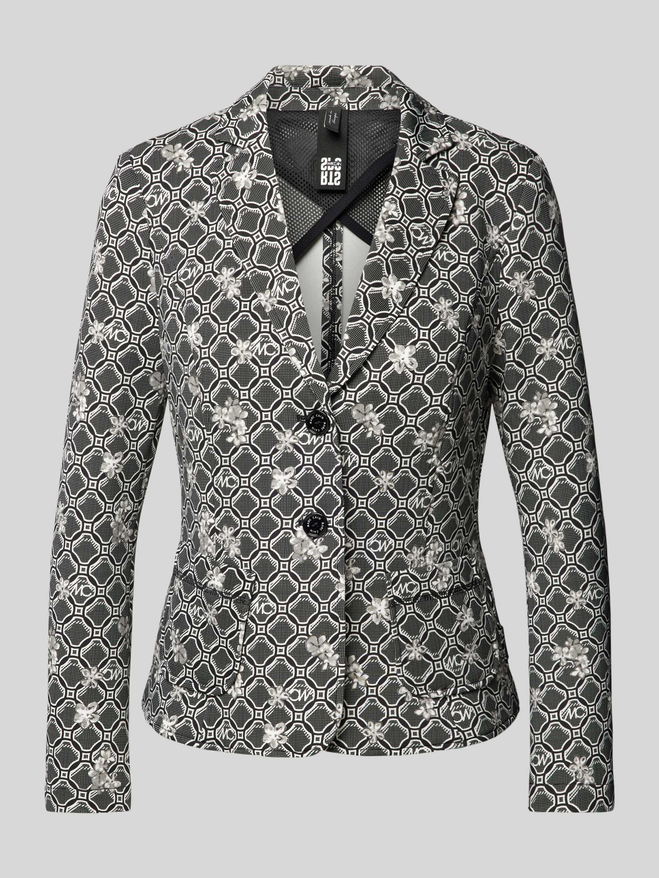 Marc Cain Sportieve Blazer met Patroon Multicolor Dames