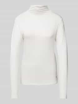 Monari Shirt met lange mouwen en opstaande kraag