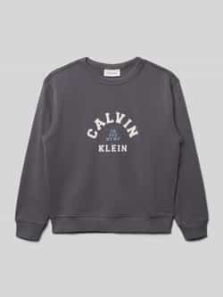 Calvin Klein Jeans Regular fit pullover met logoprint model 'Varsity'