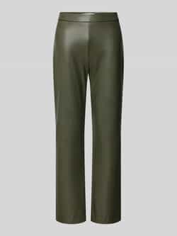 RAFFAELLO ROSSI Regular fit broek in leerlook in verkort model 'MACY'