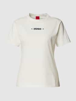 HUGO T-shirt met labelprint model 'Damacia'