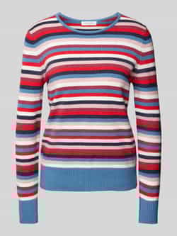 Christian Berg Woman Gebreide pullover van viscosemix met ronde hals