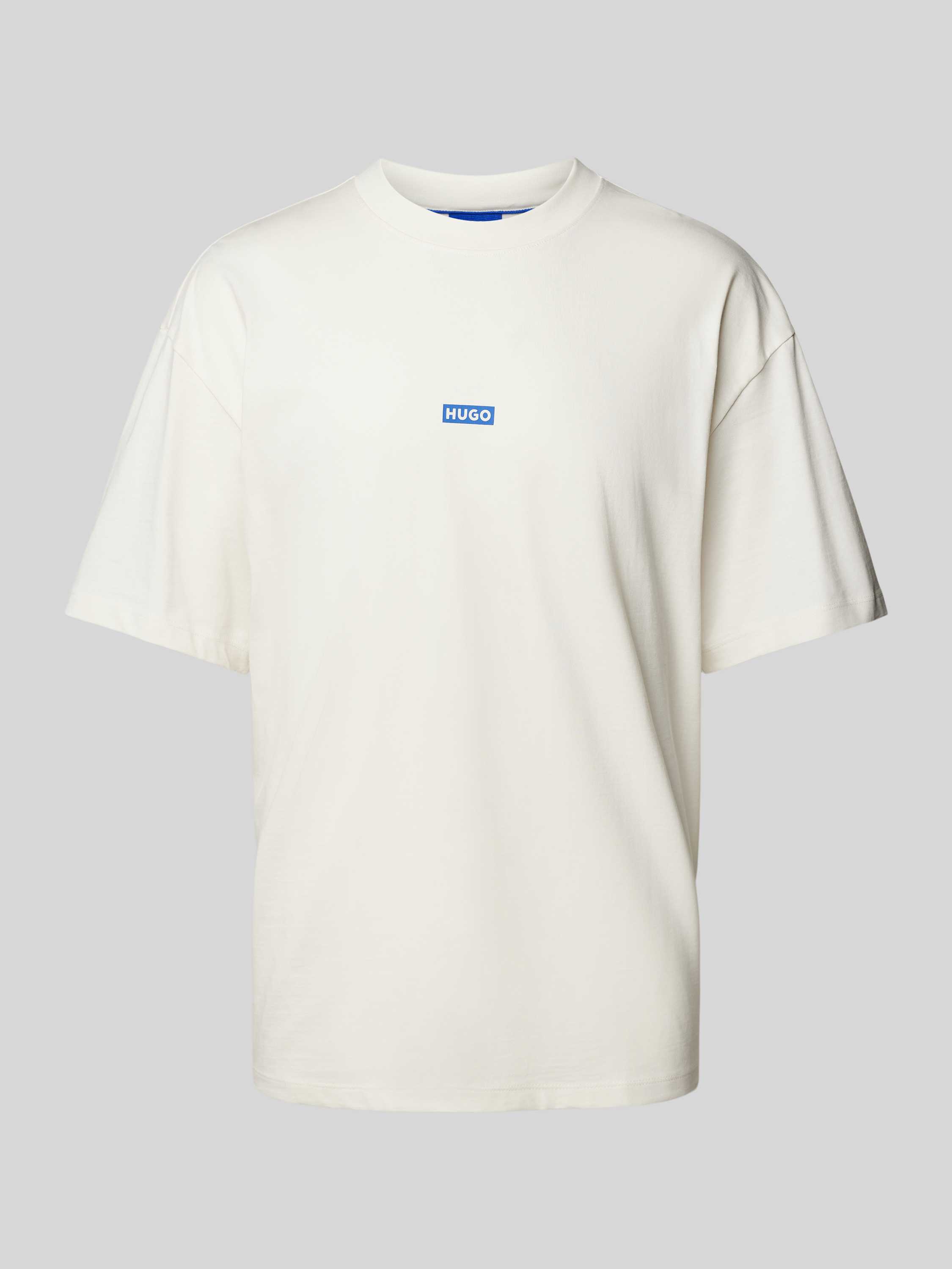Hugo Blue T-shirt met logoprint model 'Nalono'