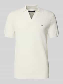 Tommy Hilfiger Regular fit poloshirt met structuurtricot