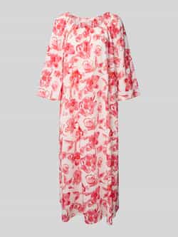 Christian Berg Woman Midi-jurk met ronde hals