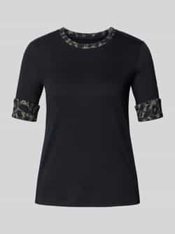 Marc Cain T-shirt met mouwomslagen