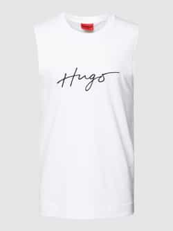 HUGO Tanktop met labelstitching model 'BEACH'