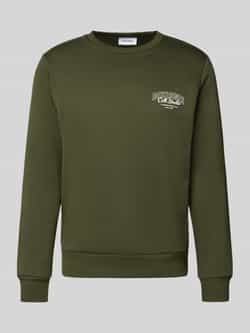 jack & jones Sweatshirt met labelprint model 'MAKOTO'