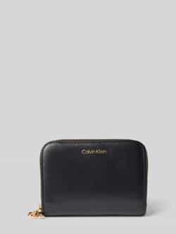 CK Calvin Klein Portemonnee met logoprint model 'Flap'