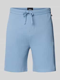 Boss Korte broek met labelstitching model 'WAFFLE'