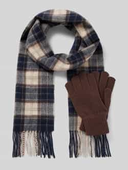 Barbour Sjaal van lamswol met franjes