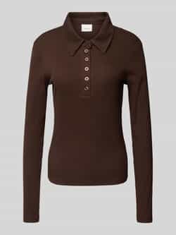 Gestuz Shirt met lange mouwen en polokraag model 'drew'