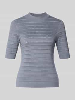 Comma Gebreide pullover met ribboorden