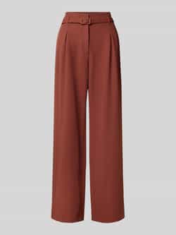S.Oliver BLACK LABEL Wide leg stoffen broek met riem