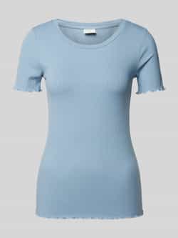 Kaffe T-shirt met geschulpte zoom