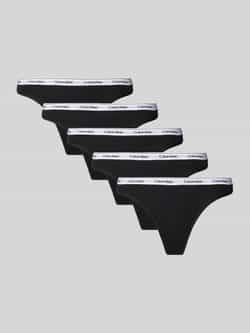 Calvin Klein Underwear String met elastische band in een set van 5 stuks
