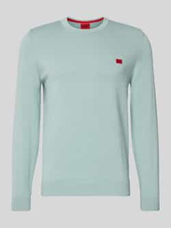 HUGO Regular fit gebreide pullover van puur katoen model 'SAN CASSIUS'