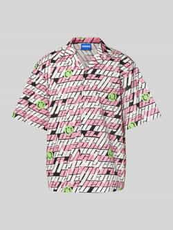 Hugo Blue Regular fit vrijetijdsoverhemd met klepzakken op de borst model 'Eligino'