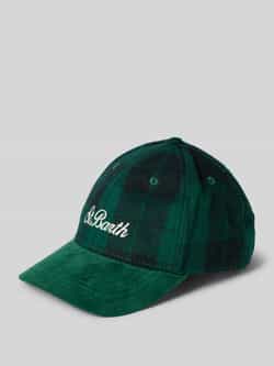 Saint Barth Groene Baseballpet met Corduroy Klep Green Heren