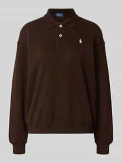 Polo Ralph Lauren Sweatshirt met polokraag en labelstitching
