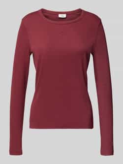 S.Oliver RED LABEL Slim fit shirt met lange mouwen in riblook