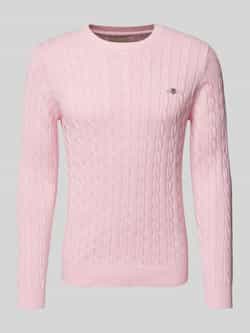 Gant Gebreide pullover met ronde hals