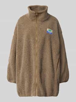 American vintage Fleecejack met labeldetail model 'HOKTOWN'