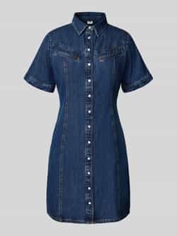 Levi's Knielange jeansjurk met overhemdkraag