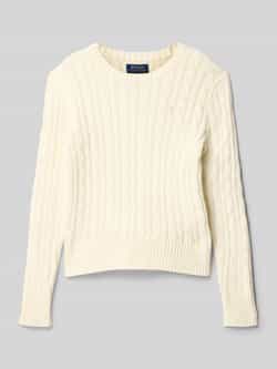 Polo Ralph Lauren Teens Gebreide pullover met kabelpatroon en labelstitching