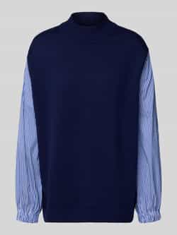 MOS MOSH Gebreide pullover met opstaande kraag model 'Juella'