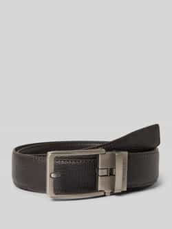Monti Leren riem met labeldetail model 'Yale'