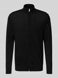 Profuomo Cardigan van wol met tweewegsritssluiting