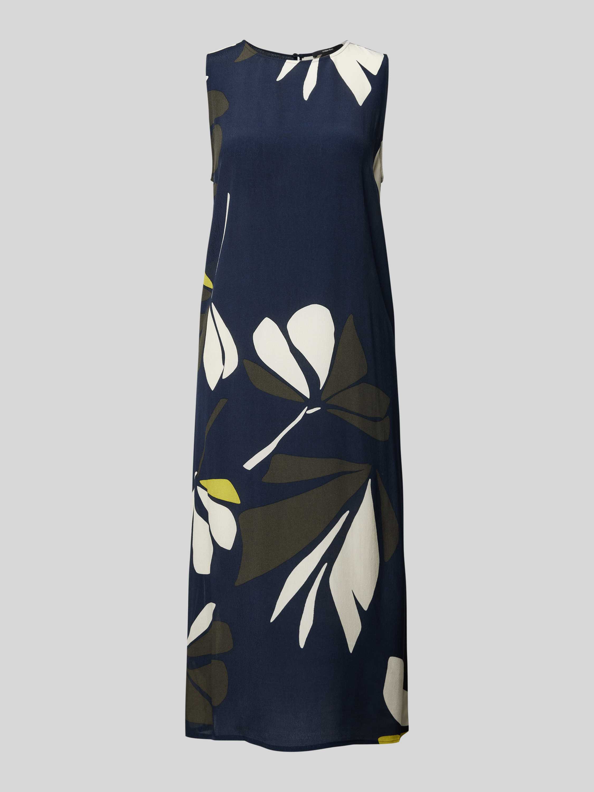 Someday Midi-jurk met ronde hals model 'Qariel'