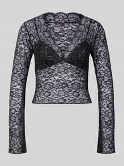 Only Regular fit blousetop met motief met effectgaren model 'CHLOE'