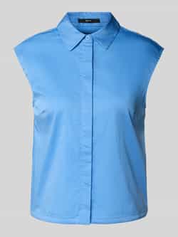 Zero Regular fit overhemdblouse van elastische katoenmix