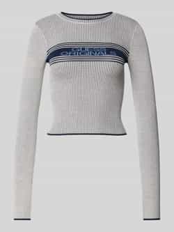 Guess Jeans Pullover met labelstitching model 'JACQUARD'