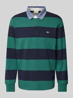 Gant Regular fit sweatshirt met labelstitching model 'CHAMBRAY'