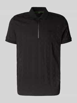 BOSS Green Relaxed fit poloshirt met structuurmotief model 'MIRROR'