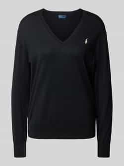 Polo Ralph Lauren Gebreide pullover met logostitching en V-hals