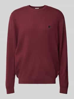 Carhartt Work In Progress Gebreide pullover met labelstitching model 'MADISON'