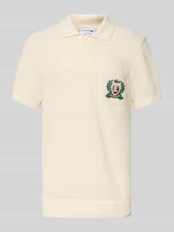 Lacoste Classic fit poloshirt met labelstitching