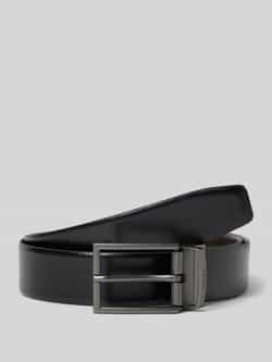 Boss Leren riem met gegraveerd label model 'Otano'