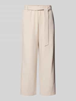 Comma Straight leg stoffen broek met verkort model