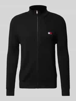 TOMMY JEANS Heren Truien & Vesten Tjm Slim Xs Badge Zip Thru Zwart