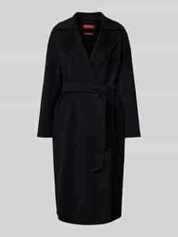 Max Mara Studio Regular fit lange jas met kasjmier model 'CLES'