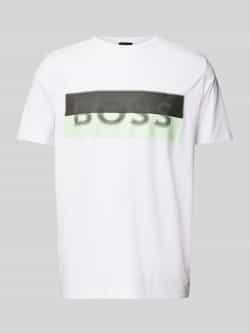 BOSS Green T-shirt met labelprint