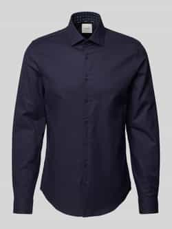 CK Calvin Klein Slim fit zakelijk overhemd met labelstitching model 'Bari'